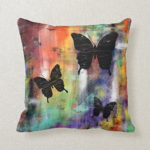 Coussin Trois papillons libres