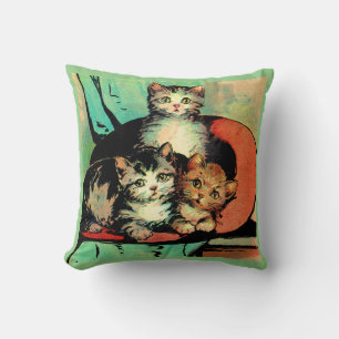 Coussin trois petits chatons