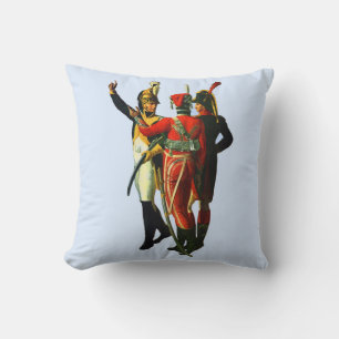 Coussin trois soldats français vers 1800