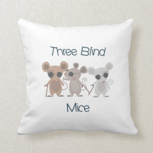 Coussin Trois souris aveugles