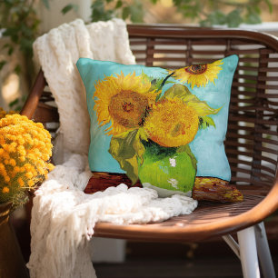 Coussin Trois tournfleurs   Vincent van Gogh