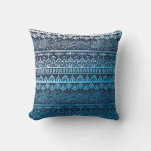 Coussin Troisième ethnie tribale, motif sans coutures.