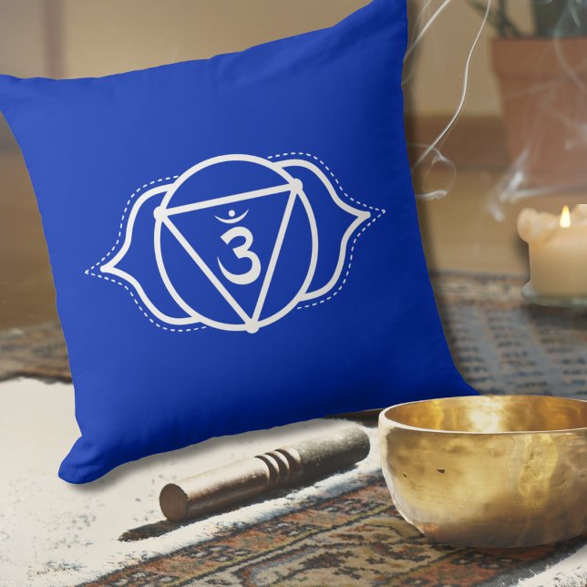 Coussin Troisième oeil Chakra | Ajna | Indigo | Méditation (Créateur téléchargé)