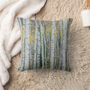 Coussin Troncs d'arbres Trembles Aspen, Colorado