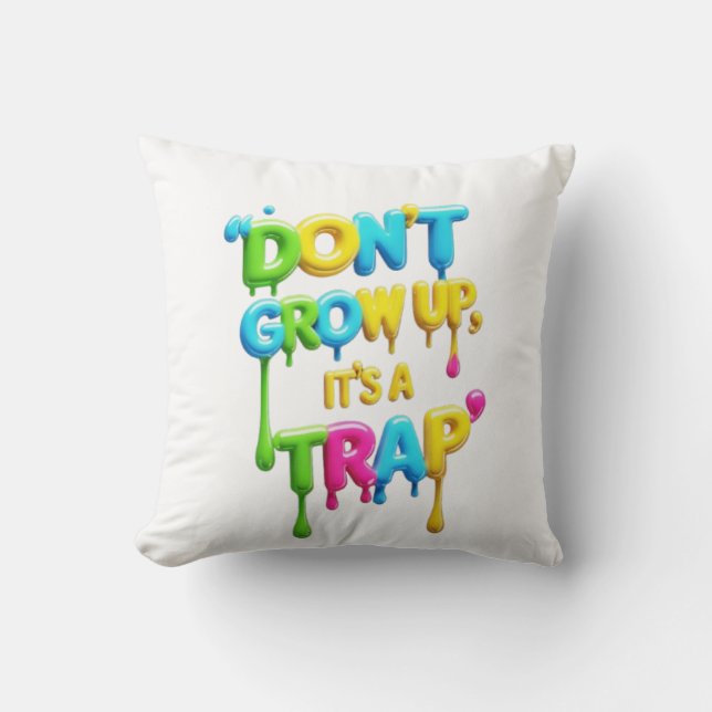 Coussin Trop Cool pour ce temps | Drôle Citation Lancer Pi (Recto)