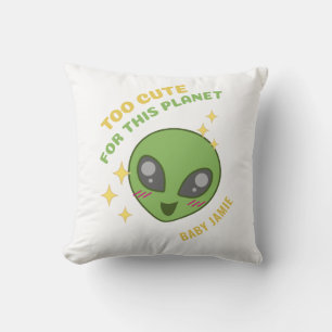 Coussin Trop mignon pour cet Alien Planète Personnalisé