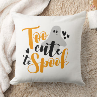 Coussin Trop Mignon Pour Effrayer Fantôme Halloween Drôle 