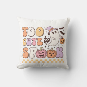 Coussin Trop mignon pour parler Halloween
