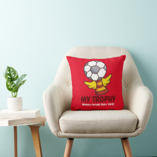 Coussin Trophée de football personnalisable