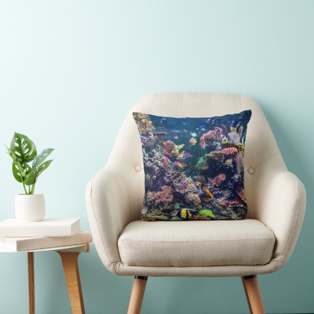 Coussin Tropical Beaches | Underwater Coral Reef (Chaise)