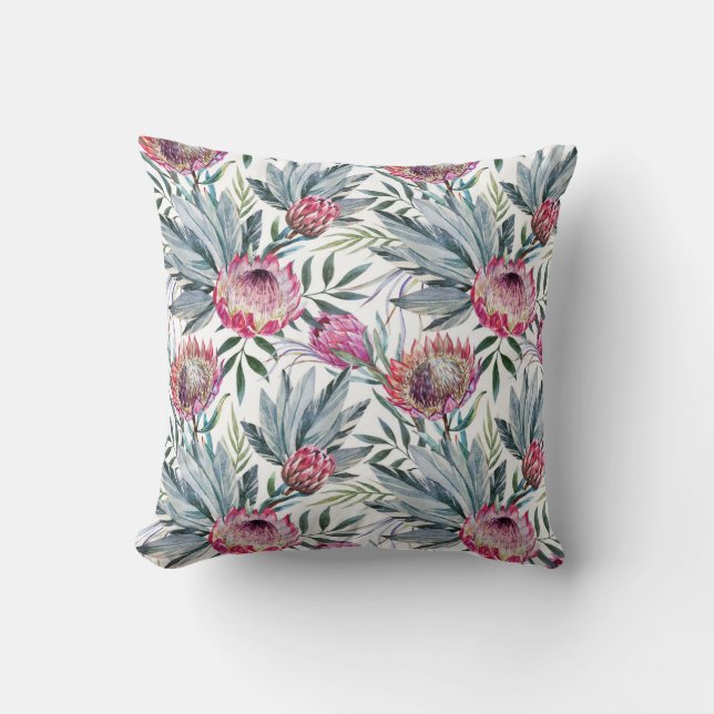 Coussin tropical (blanc) (Recto)