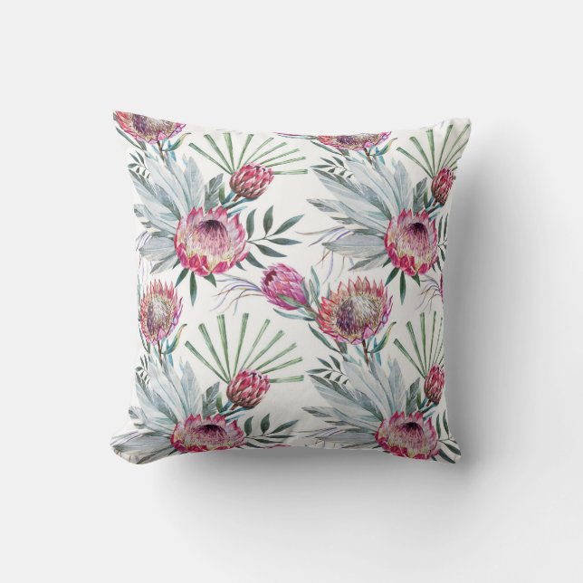 Coussin tropical (blanc) (Recto)