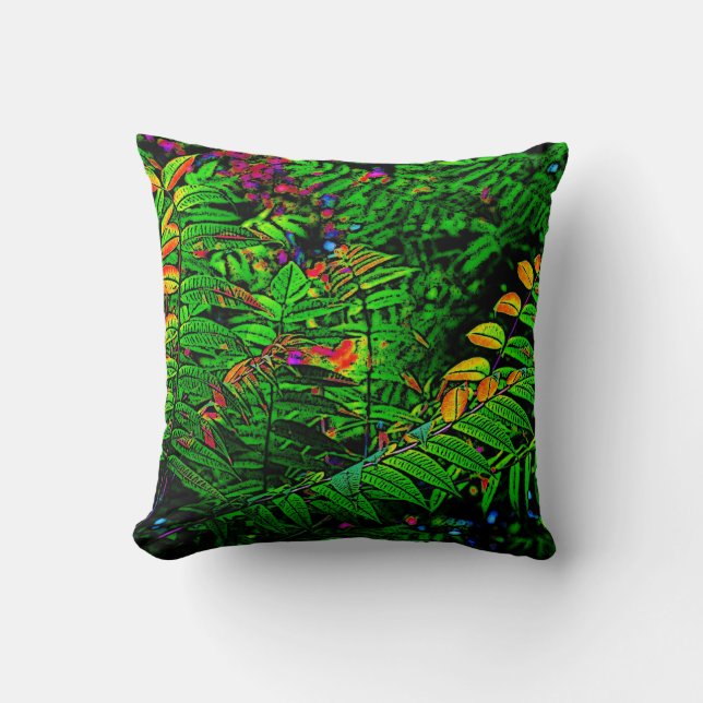 Coussin tropical de feuille (Recto)