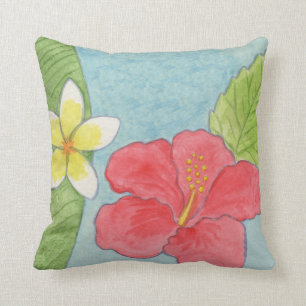 Coussin tropical de fleurs