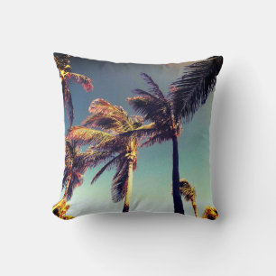 Coussin Tropical Et Palmiers