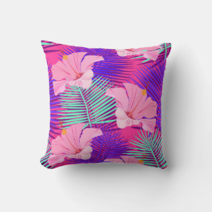 Coussin Tropical, exotique sans couture motif avec oiseau