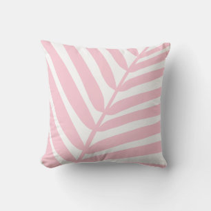 Coussin Tropical Palm Leaf Baby Rose