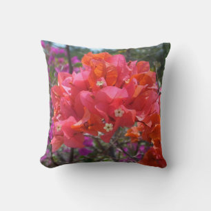 Coussin Tropical Pink Bougainvillea Island Floral