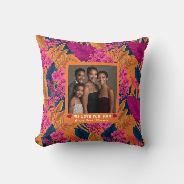 Coussin Tropical Step Mom Chien Maman Canapé (Recto)