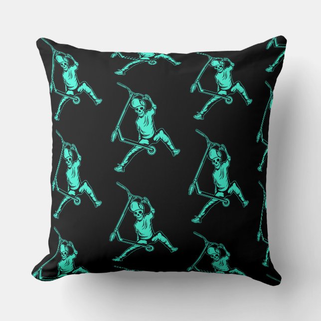 Coussin Trottinettes Freestyle Trick (Recto)