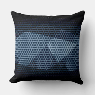 Coussin Trou métallique en acier inoxydable gris foncé