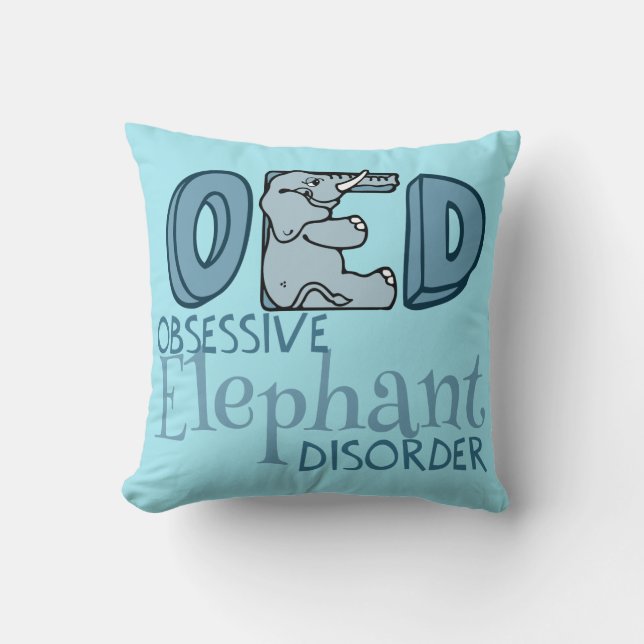 Coussin Trouble d'éléphant obsessionnel (Recto)