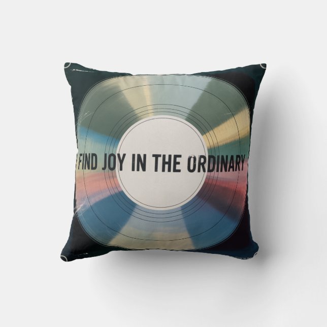 Coussin Trouvez de la joie dans l'ordinaire (Verso)