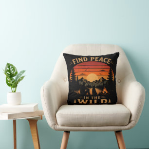 Coussin Trouvez la paix dans la nature