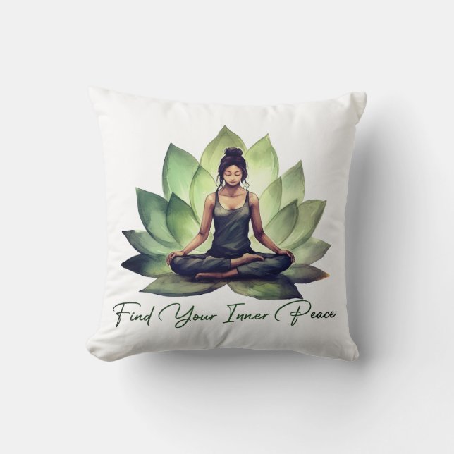 Coussin Trouvez votre paix intérieure (Recto)