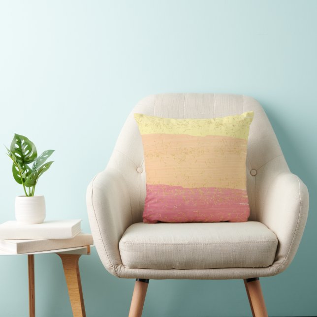 Coussin Trucs de pinceau Abstraits modernes (Chaise)