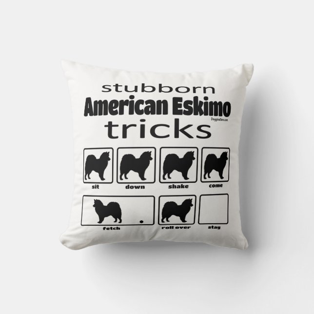 Coussin Trucs Esquimaux Américains têtus (Recto)