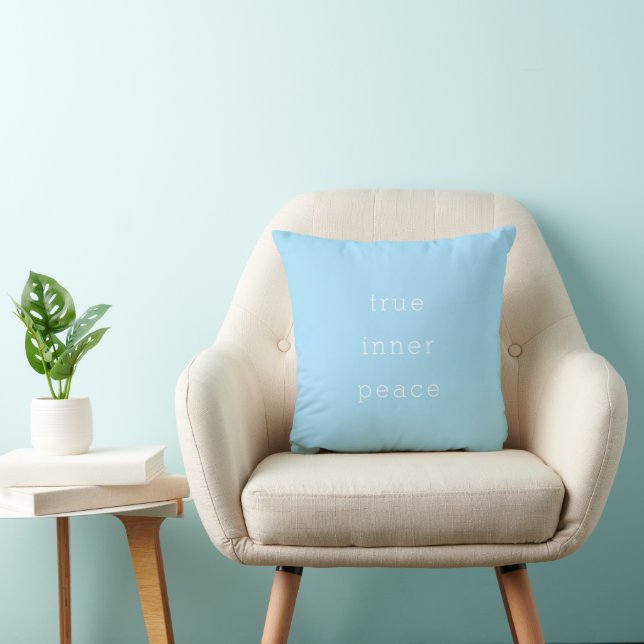 Coussin True Inner Peace | Minimal Throw Pillow (Chaise)