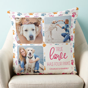 Coussin True Love Customisé Animal Amoureux des chiens 4 P