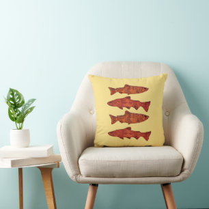 Coussin Truite rustique