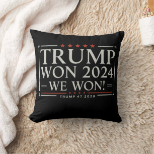 Coussin Trump a gagné 2024 Nous avons gagné 47 2028 États-