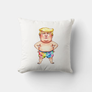 Coussin trump à la plage