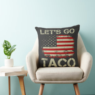 Coussin Trump abandonne toujours Let's Go Taco