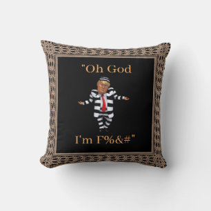 Coussin Trump en tenue de prison
