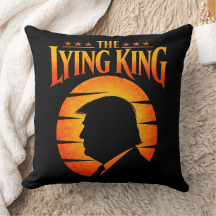Coussin Trump le roi menteur Humour sarcastique
