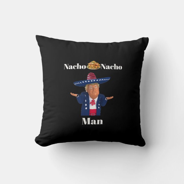 Coussin Trump Nacho Nacho Homme Jetant l'oreiller (Recto)