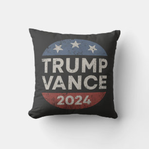 Coussin Trump Vance 2024 Vice-président VP Trump 2024
