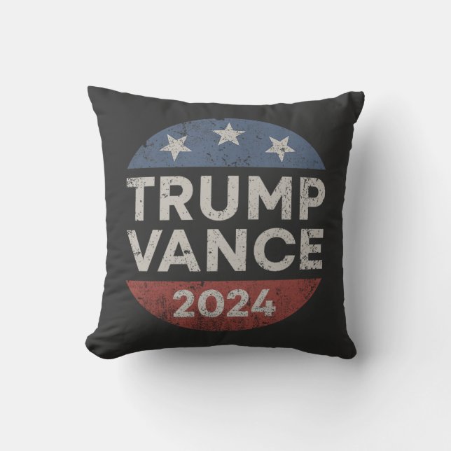Coussin Trump Vance 2024 Vice-président VP Trump 2024 (Recto)