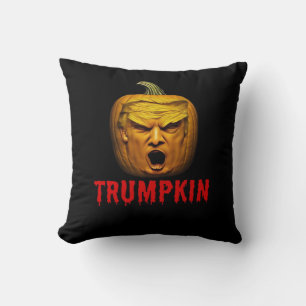 Coussin Trumpkin - Drôle Donald Citrouille Halloween