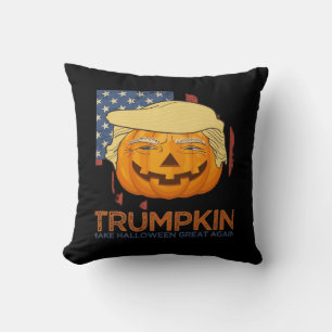 Coussin Trumpkin Halloween Drôle Design