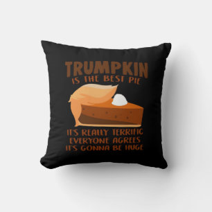Coussin Trumpkin Pie Drôle Fête de Thanksgiving