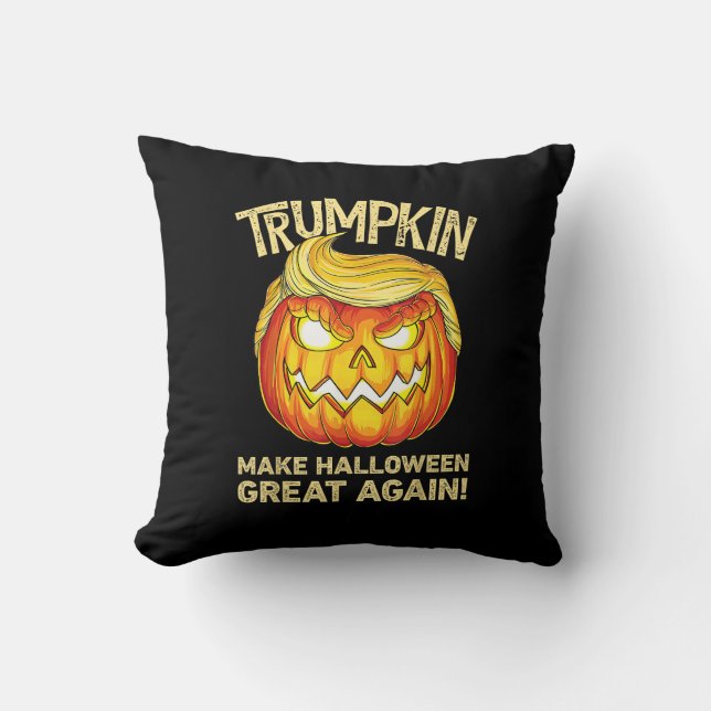 Coussin Trumpkin Rendre Halloween grand à nouveau drôle Ci (Recto)