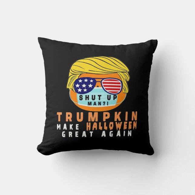 Coussin Trumpkin Rendre Halloween grand à nouveau drôle Qu (Recto)