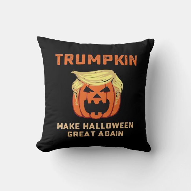 Coussin Trumpkin Rendre Halloween grand à nouveau - Pompe  (Recto)