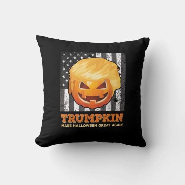Coussin Trumpkin Rendre Halloween grand encore Président P (Recto)