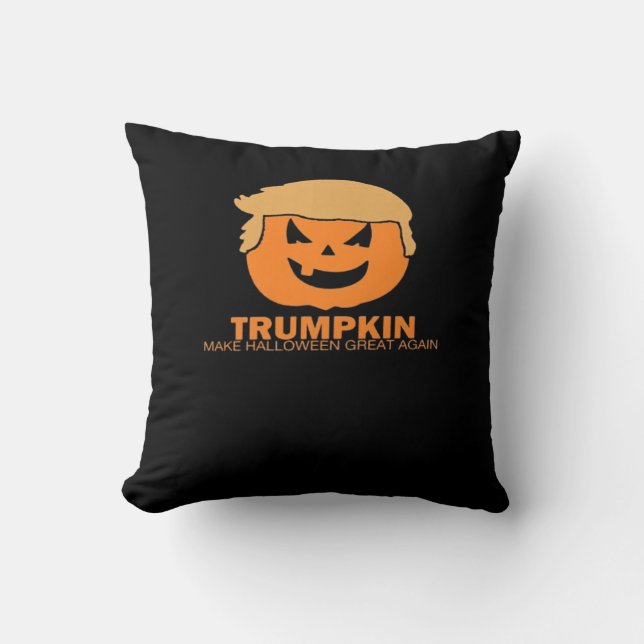 Coussin Trumpkin - Rendre Halloween plus grand classique (Recto)
